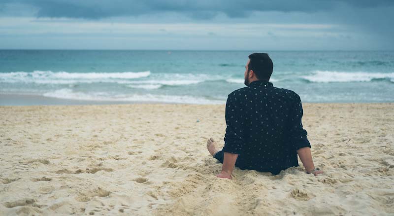 Man on the beach edited