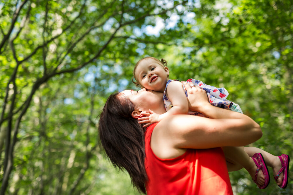 Young Mum with baby daughter